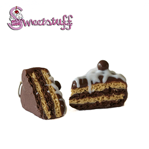 chocoladetaart oorbellen