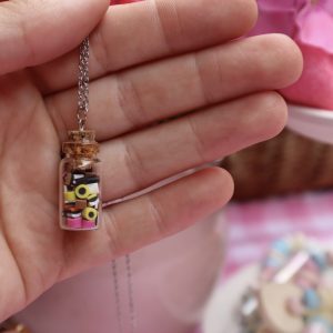 Engelse drop flesje ketting