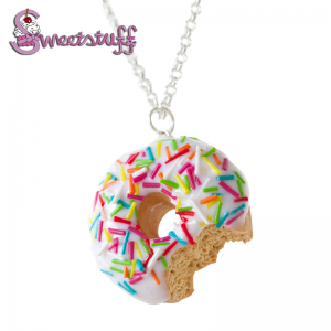 vanille donut ketting