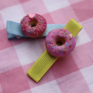 Donut haarclipjes